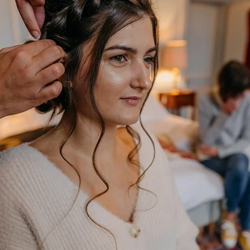 Tresse bohème pour coiffure de mariée à Quimper par Norma